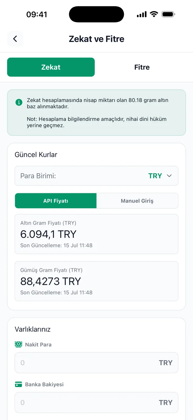 Kıble Yolu - Zakat & Fitrah screen
